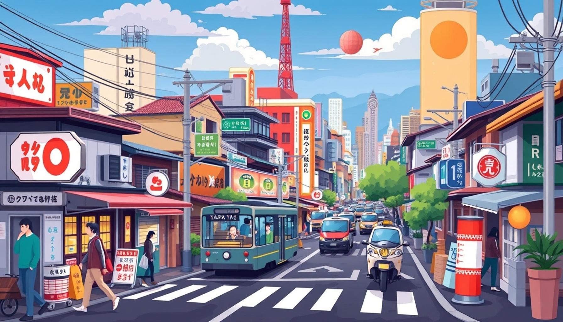 日本における都市交通の進化：革新がより持続可能な都市をどのように形成しているか